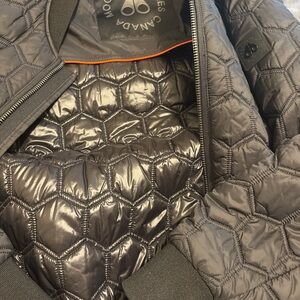 Moose Knuckles Black Quilted Men's Puffer Jacket